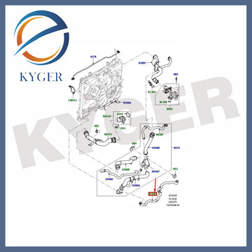 Suitable for Range Rover RR13RS14Water Pipe LR062095 High-quality auto parts KYGER