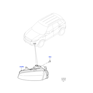 Suitable for Land Rover Discovery Sport DB5Left front fog light LR077888 LR068980