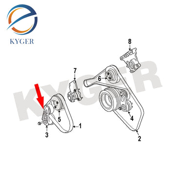 Applicable to Land Rover RR02Belt tensioner LHP500110 High-quality auto parts