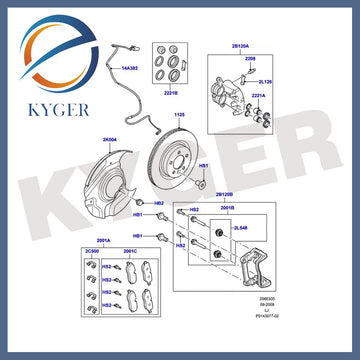 Suitable for Land Rover Range Rover front brake sensor wire SEM500050 High-quality auto parts KYGER
