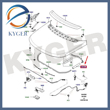Suitable for Land Rover Range Rover hood sealing strip LR034448 LR034447 Cross-border Hot Selling