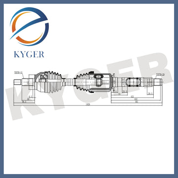Suitable for the left and right front half axles of the new Land Rover Defender LR132686 LR132687 Cross-border Hot Selling