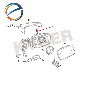 Suitable for Land Rover Discovery Range Rover right side mirror mount LR0131760 LR041881 High-quality auto parts