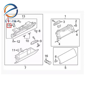 Suitable for Land Rover Discovery Range Rover glove box damper FFZ500090 High Quality KYGER