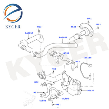 Suitable for Land Rover Range Rover Jaguar XFXE Intake Resonator LR049365 C2Z30725