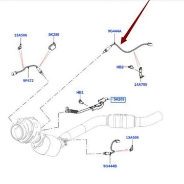 Suitable for Land Rover Range Rover oxygen sensor（Medium）LR122057