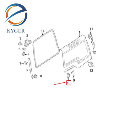 Suitable for Land Rover Discovery D3Tailgate hinge bracket CKT500090 High-quality auto parts KYGER