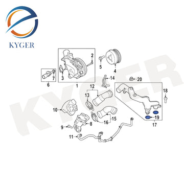 Suitable for Land Rover Discovery Range Rover Jaguar FP XF XE Water pipe sealing ring LR010800 AJ811350