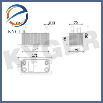 Suitable for Land Rover New Defender gearbox radiator LR121390 Cross-border Hot Selling KYGER