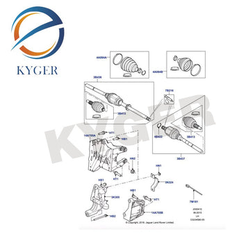 Suitable for Land Rover Range Rover Evoque and Jaguar EP Front axle outer ball joint J9C7756 LR025067 LR124673